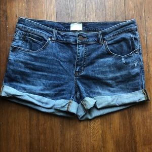 Caslon Rolled Denim Boyfriend style Jean shorts